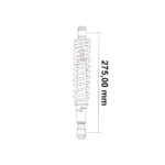 Amortizer kineski ATV L-275 mm beli - Slika 2