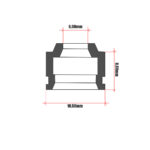 Teflon ventila Honda NX 650 Dominator Athena kom - Slika 2