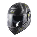 Kaciga GIVI Flip Up X30 PULSAR titanium žuta M