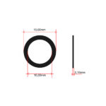Podloška holendera 10x15mm TRW MCH991W50 aluminijumska - Slika 2