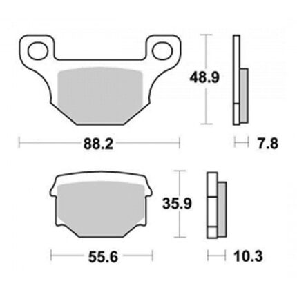 Disk pločice PERFTEC R90 S1055R ( SEMI SINTER )