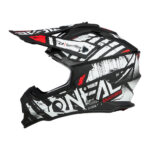 Kaciga ONEAL Cross 2SRS GLITCH crno bela XXL - Slika 2