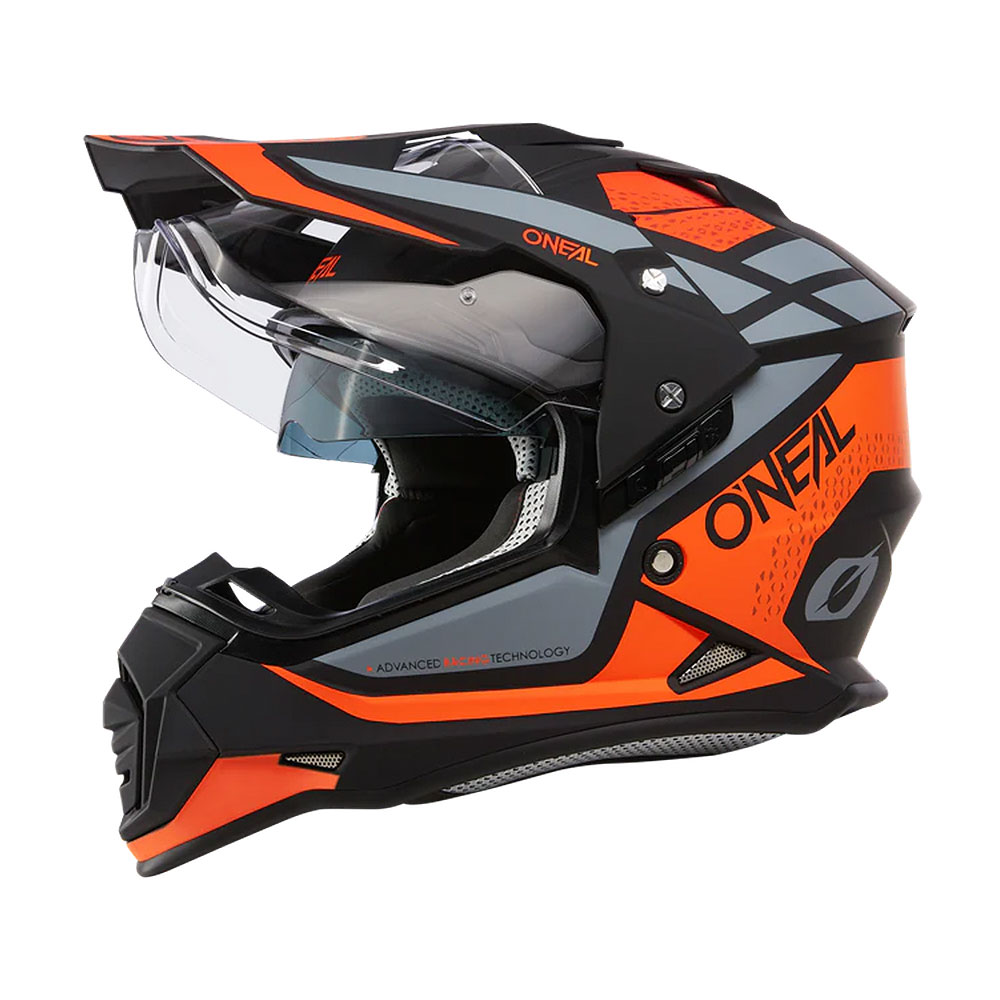 Kaciga ONEAL Enduro SIERRA narandžasto crno siva XL