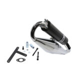 Auspuh Piaggio/Gilera 2T 50/70cc hrom BULLET - Slika 2