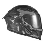 Kaciga NOX EXKLUSIV GOLIATH BERSERCK Full Face mat crno srebrna XL - Slika 2
