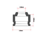 Teflon ventila Honda CBR 600 RR (2005-2013) Athena kom - Slika 2