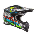 Kaciga ONEAL Cross 2SRS RANCID crno bela - Slika 6