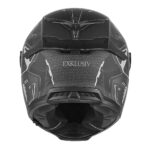 Kaciga NOX EXKLUSIV GOLIATH BERSERCK Full Face mat crno srebrna 2XL - Slika 4