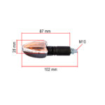 Žmigavci univerzalni CLI7008 dugi crni par 12V 21W homologovani - Slika 2