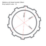 Lamele TRW MCC343-10 set(Suzuki GSX-R1000 01-04) - Slika 2