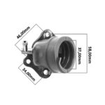 Grlo karburatora Piaggio X9 / Beverly 125-200  484748 RMS - Slika 2