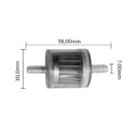 Filter goriva izlaz 7mm okrugli papirni L59mm - Slika 3