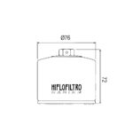 Filter ulja HF160RC Hiflo (RACING) - Slika 2