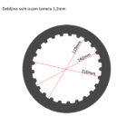 Lamele TRW metalne MES350-8 set - Slika 2