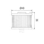 Filter ulja HF540 Hiflo - Slika 2