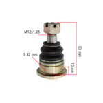 Kugla kineski ATV M12 visina 10mm - Slika 3