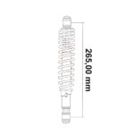 Amortizer kineski ATV L-265 mm crveni - Slika 2