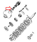 Matica kvačila Tomos APN M14x1 mm levi navoj - Slika 2
