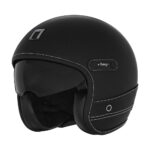 Kaciga NOX HERITAGE PREMIUM crna sa crnom kožom XL - Slika 4