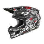 Kaciga ONEAL Cross 3SRS ATTACK crno bela L - Slika 2