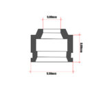 Teflon ventila Kawasaki KLE 500 Athena komad - Slika 2