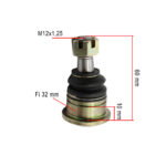 Kugla kineski ATV M12 višlja 10mm - Slika 3