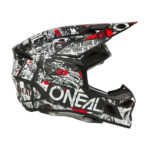 Kaciga ONEAL Cross 3SRS ATTACK crno bela - Slika 5