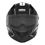 Kaciga NOX Full Face sa naočarima N401 XENO  mat crno bela L - Slika 3