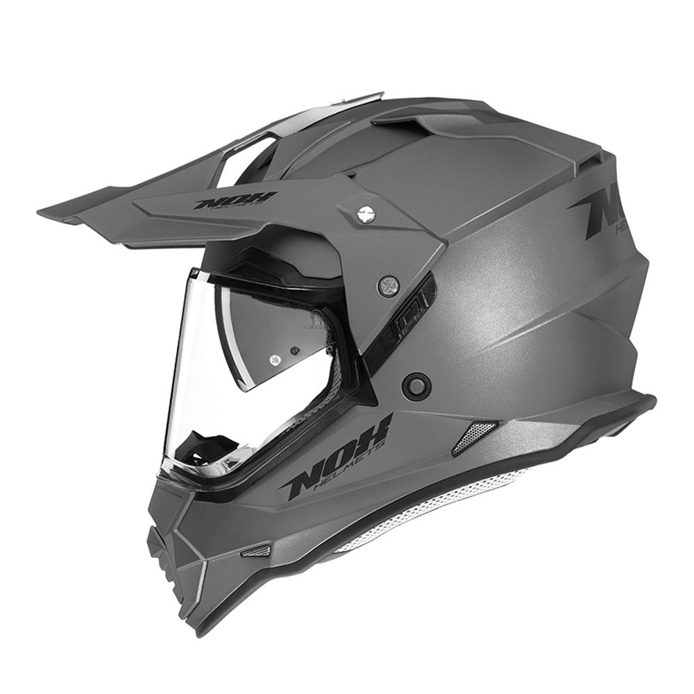 Kaciga NOX Enduro sa vizirom N312 TRAIL mat titanium XL