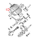 Glava cilindra Tomos BT50 fi 38 mm China - Slika 4