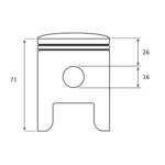Klip Honda Pantheon 150cc 2T fi 59.5x16 Meteor - Slika 2