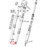 Opruga prednjih vila Tomos E90 3,5x21x290 mm - Slika 2