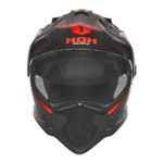 Kaciga NOX Enduro sa vizirom N312 VAPOR mat crno crvena 2XL - Slika 2