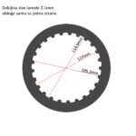 Lamele Yamaha T-MAX 500 (01-11) RMS - Slika 3