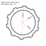 Lamele TRW MCC613-10 set - Slika 2