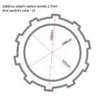 Lamele TRW MCC512-8 set - Slika 3