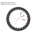 Lamele kvacila kineski ATV 110cc automatski menjac (3kom) - Slika 3