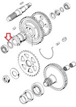Seger pogonske osovine fi 20 mm Tomos A3 A35 - Slika 2