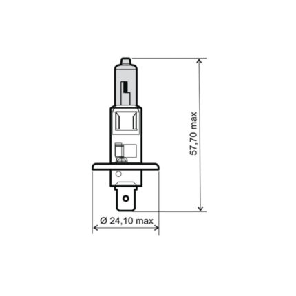 Sijalica 12V 55W H1 Xennon plava RMS