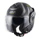 Kaciga GIVI Flip Up X30 PULSAR titanium žuta M - Slika 2