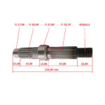 Osovina zadnjeg točka Kineski skuter GY6 125/150cc - Slika 2