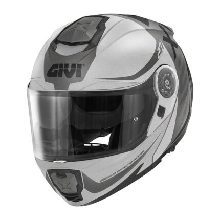 Kaciga GIVI Flip Up X27 DIMENSION crno titanium srebrna L