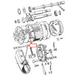 Šraf zadnjeg lančanika Tomos T12 M7x50 mm - Slika 2