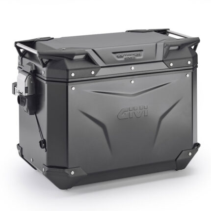 Bočni kofer GIVI TREKKER OUTBACK MONOKEY® CAM SIDE EVO SMART 48 BLACK LINE ALU crni desni 48L