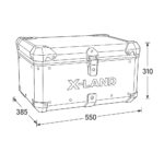 Centralni kofer X-LAND ALU crni ADVENTURE 65L - Slika 4