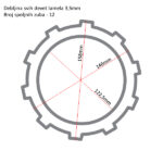 Lamele TRW MCC612-9 set - Slika 2