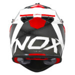 Kaciga NOX Cross N633 FUSION belo crvena 2XL - Slika 2