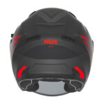Kaciga NOX Jet N130 MYST mat crno crvena M - Slika 3