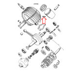 Brezon auspuha Tomos BT50 M7x26 mm - Slika 2