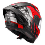 Kaciga LS2 Full Face FF807 DRAGON CARBON TRAX crvena 3XL - Slika 5
